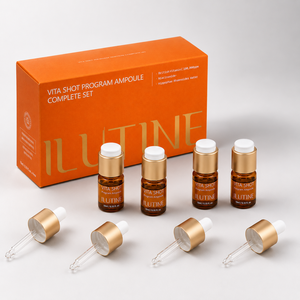 Programa de Ampollas ILUTINE Vita Shot, Set Completo de Suero Facial Líquido con Vitamina C, Blanqueador, Hidratante y Antienvejecimiento para Uso Doméstico - Product Image 1