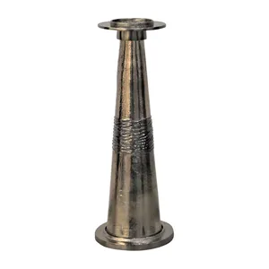 Candelabro de Metal Alto con Acabado de Latón Antiguo, Candelabro de Pedestal Cónico para Decoración de Mesa en Bodas, Hoteles y Hogares - Product Image 1