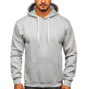 Sudadera con Capucha para Hombre, Diseño 2025, Informal, para Invierno, Color Sólido, Servicio OEM, Teñido Liso, Directo de Fábrica, 100% Felpa - Product Image 5