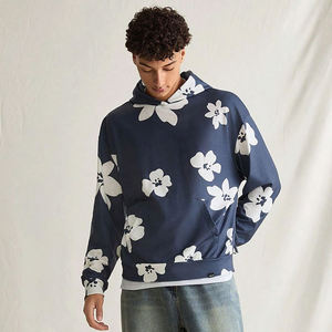 Sudadera con Capucha Gótica para Hombre, Tallas Grandes, Estilo Urbano, Invierno, MOQ Bajo, Estampado Trasero, Manga Larga - Product Image 2