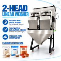 2-kops lineaire weegschaal automatische weegschaal rijst suiker lineaire weegschaal verpakkingsmachine