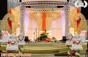 Mandap คริสตัล Led สำหรับงานแต่งงานของอินเดียใต้,FRP การตกแต่ง Mandap การตั้งค่า Mandap Mandap ทำจากไฟเบอร์คริสตัลล่าสุด - Product Image 6