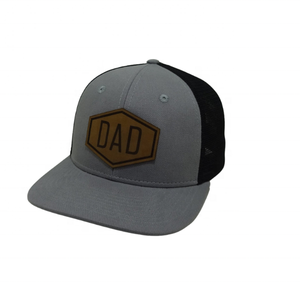Casquettes ODM OEM Vietnam avec logo personnalisé d'usine Casquettes de camionneur Casquettes à l'arrière en maille 6 Panel Ri 112 Cuir Logo Patch Ri112 Chapeaux de camionneur en maille - Product Image 1