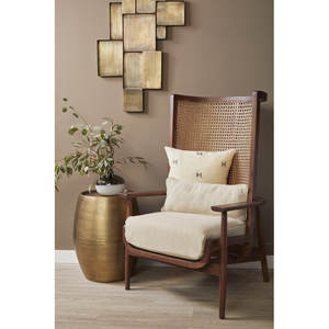 Rustic Coastal Bohemian Upholstered <b>Accent</b> <b>Chair</b> <b>for</b> <b>Living</b> <b>Room</b> Seating with Coastal Rustic Touch - Product Image 4