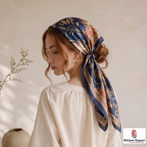 Fabricant d'écharpes imprimées en satin, étiquette blanche, OEM, ODM, branding, marketing, événements promotionnels, service de personnalisation du tissu - Product Image 3