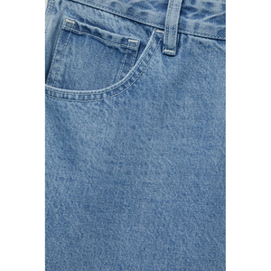 Shorts en jean décontractés pour homme, coupe ample, délavage clair, respirants, fermeture éclair, style baggy, pour l'été et le quotidien - Product Image 5
