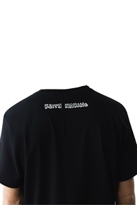 เสื้อยืดคอกลมแขนสั้นสำหรับผู้ชาย, เสื้อยืดผ้าฝ้าย100% เข้ารูปเปิดไหล่ - Product Image 3