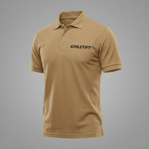 Chemise en coton respirant pour homme, manches courtes, confortable, décontractée, pour le golf, avec logo de marque personnalisé, uniforme du personnel, sport - Product Image 1