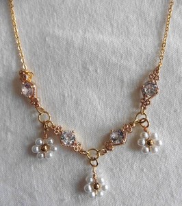 Colgante de Plata 925 con Flor de Margarita Blanca y Perla, Estilo Vintage, con Piedra Natural, Elegante Collar Nupcial, Regalo Ren Faire para Mujer - Product Image 6