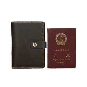 Porta Pasaportes de Cuero Genuino con Bloqueo RFID, Cartera de Viaje de Cuero de Grano Completo, Proveedor Mayorista LPH-0327 - Product Image 2