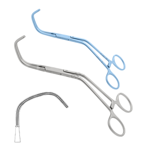 Pinza de Aorta Lambert-Kay, Mandíbula 5.5 2.5cm, Acero Inoxidable, Instrumento Quirúrgico Curvo, Manual, Certificado CE Clase I, Pakistán, Mandíbula 30 - Product Image 1