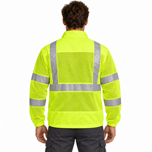 Chaleco de seguridad transpirable, reflectante, ligero, de alta visibilidad, para trabajo en verano, ropa de construcción. - Product Image 2
