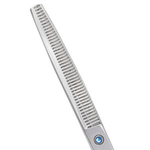Tijeras de Peluquería Canina y Felina, de Acero Inoxidable, para Mano Derecha, Mango Largo, 28 Dientes, Profesionales - Product Image 2