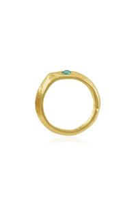 Bague élégante plaquée or en alliage, best-seller, avec pierre précieuse, idéale pour les amateurs de mode et les cadeaux, disponible à prix compétitif - Product Image 3