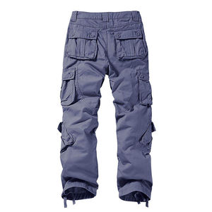 <b>Men's</b> Tactical Cargo <b>Pants</b> Canvas Material Multiple Pockets Workwear Style High Waist Elastic Waist Autumn Wear - Product Image 1