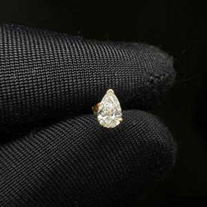 ต่างหูเพชรเพียร์แล็บเกรดพรีเมียมทรงเฮลิกซ์ ทองคำแท้ 14K สำหรับเจาะกระดูกอ่อน ดีไซน์เรียบหรู เครื่องประดับชั้นดีสำหรับผู้หญิง เหมาะเป็นของขวัญ - Product Image 1