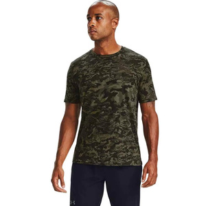 Camiseta de Manga Corta para Hombre, Camuflaje, Corte Regular, Cuello Redondo, Tejido Jersey de Secado Rápido, Estampado Digital, Estilo Casual - Product Image 3