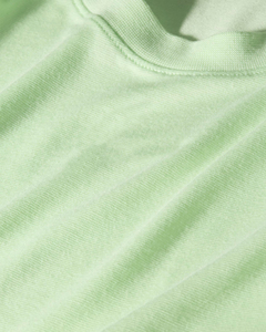 Women's Light Green Crew Neck Short Sleeve Knitted <b>Crop</b> <b>Top</b> Solid Color Breathable Slim Fit Casual T-Shirt Spring Summer - Product Image 6