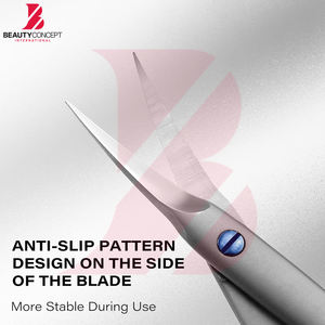 Ciseaux à cuticules ergonomiques à poignée large en acier inoxydable, coupe-précision pour une utilisation professionnelle confortable - Product Image 6