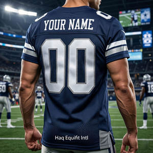 Camiseta de Fútbol Americano Personalizada, Uniforme de Equipo Transpirable y Cosido, Camisetas Deportivas de Entrenamiento para Hombre y Jóvenes - Product Image 3