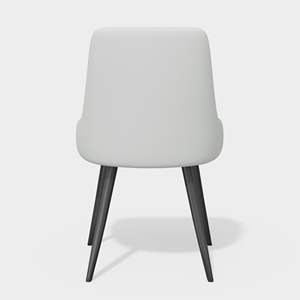 ชุดเก้าอี้รับประทานอาหาร2ชิ้นแบบทันสมัยชุดเก้าอี้หนังเทียมหุ้มด้วยที่พักแขนพร้อมขาโลหะที่นั่งกว้างสำหรับห้องรับประทานอาหาร - Product Image 4