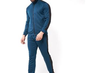 Ensemble de survêtement RAPID SPORTS pour homme, anti-UV, 2-en-1, veste à capuche et pantalon, fermeture éclair, coupe régulière, léger, 100 % polyester - Product Image 1