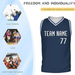 Customized Wholesale Men's Basketball Jersey with Printed Names and Numbers 100% Polyester Breathable <b>Slim</b> <b>Fit</b> - Product Image 4