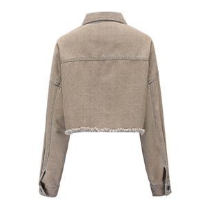 Idées de tenues pour femmes avec veste en jean premium 2026, style streetwear, tendance Y2K, coupe oversize, chic, écologique, respirant, lavage vintage - Product Image 5