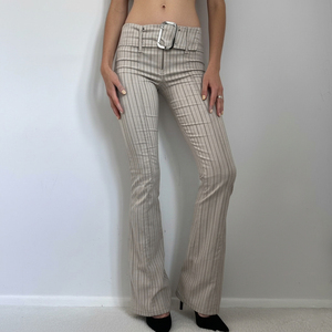 Comfortable Thick Cotton Blend Plaid Trousers Men Soft Touch Loose Fit Wide Leg Front Pleated <b>Pant</b> Units - Product Image 3