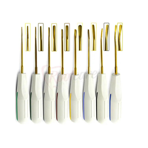 Elevadores de Raíz Dentales Reutilizables, Manuales, de 8 Piezas, de Acero Inoxidable con Recubrimiento de Plasma, Instrumentos Quirúrgicos con Empuñadura Ergonómica - Product Image 2