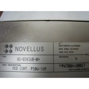 novellus 02-034310-00 MOD CONT, P100/16M - อุปกรณ์และชิ้นส่วนเซมิคอนดักเตอร์มือสองระดับโลกที่เชื่อถือได้ - Product Image 3