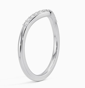Bague en diamant synthétique certifié IGI, 1,50 ct, clarté VS1, couleur F, taille brillant rond, or blanc 14 carats, bijoux minimalistes pour elle - Product Image 2