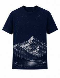 T-shirt graphique de basketball streetwear surdimensionné OEM ODM en coton délavé premium - Product Image 1