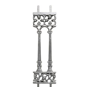 Élégant élément décoratif architectural traditionnel en fer forgé, composant métallique durable, design sur mesure de luxe en fer forgé - Product Image 3