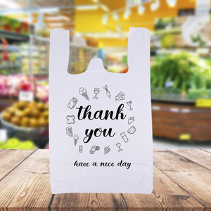 Custom Retail Biodegradable HDPE <b>Waterproof</b> Durable Plastic Carry <b>Bags</b> with <b>Drawstring</b> Sealing Hai Ha Packaging Supplier Factory - Product Image 1