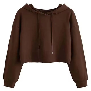 เสื้อฮู้ดครอปพรีเมียมฟิตเนสปี 2026 เสื้อฮู้ดแบบสวมหัว ดีไซน์ระบายอากาศได้ดี เสื้อครอปท็อปสำหรับออกกำลังกายสำหรับผู้หญิง Numica Sports - Product Image 5