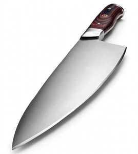 Cuchillo de Chef Profesional de 8 Pulgadas Hecho a Mano con Mango de Madera Pakka y Mosaico de Resina - Product Image 4