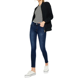 Pantalon en jean droit pour femme sur mesure, prix d'usine OEM ODM, durable, confortable, de haute qualité, fabricant - Product Image 4