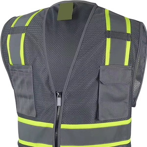 Chaleco de Seguridad Reflectante Personalizado para Exteriores, Unisex, Ropa de Trabajo, Chaqueta sin Mangas, Impermeable, Resistente al Agua, Alta Visibilidad - Product Image 5