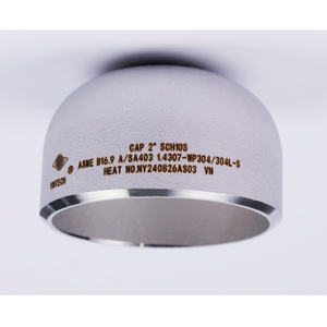 ฝาครอบท่อสแตนเลสผิวเรียบเวียดนาม ASME B16 9 A SA403 304 304L 316 316L อุปกรณ์ข้อต่อแรงดันสูง - Product Image 2