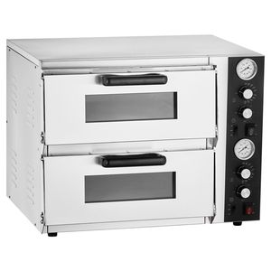 Forno Elettrico Commerciale da Banco a Doppio Livello per Pizza da 18 Pollici, Temperatura Massima 842°F, per Hotel - Product Image 1