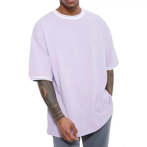 Camiseta Oversize para Hombre, Estilo Ruff, Algodón Pesado Premium, Estilo Urbano Vintage, Corte Holgado, Cuello Redondo, Informal, Suave y Transpirable - Product Image 1