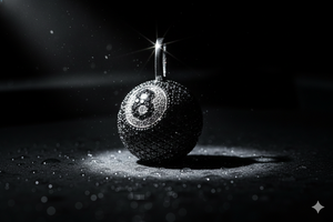 Collar SHRAMAN DIAMOND con Brillantes, Plata 925 Chapada en Oro, Personalizable con Número, Estilo Hip Hop, Colgantes Negros Naturales Finos - Product Image 6