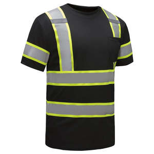 T-shirts de travail haute visibilité pour hommes, uniformes de chantier, t-shirts à manches longues haute visibilité, réfléchissants pour la route - Product Image 2