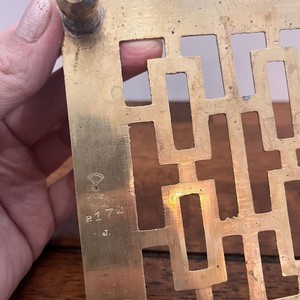 Rectangular Brass <b>Trivet</b> With Traditional Chinese Design Heat Resistant Table Mat For <b>Kitchen</b> Or Dining Use - Product Image 6