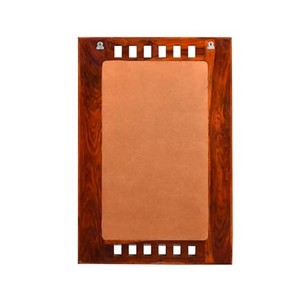 Sheesham Wood Geometric <b>Mirror</b> with Ceramic Tiles | Handcrafted Wholesale - Product Image 2