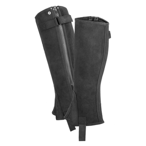 Custom Design High Quality Material Leather Amara Suede Outdoor Sports Racing <b>Half</b> <b>Chaps</b> for Equestrian Riding - Product Image 4