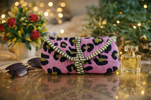 Étui à lunettes de soleil matelassé vert voilette pour femme |   Pochette à lunettes en coton faite à la main, modèle Q P-1, rectangulaire - Product Image 1