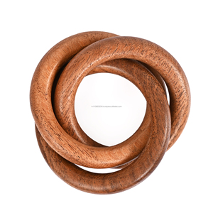 Nouveaux anneaux de serviette en bois Vente en gros directe d'usine Porte-mouchoirs de table Décoration de fête en papier pour les mariages - Product Image 1