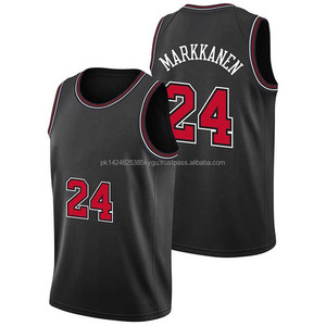 Blue Basketball Jersey Vest Polyester Basketball Uniforms With Printed Design Player Set Design Stock Style Flexible Soft Fabric - Product Image 4
